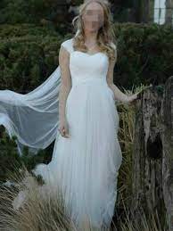 David S Bridal Swiss Dot Tulle Empire Waist Soft Wedding Gown Style Wg3438 With Added Straps Empire Wedding Dress Wedding Dresses Wedding Gowns
