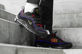 Look For This Nike Air Max 98 Black Amarillo Now The 20th Anniversary Of The Nike Air Max 98 Was Last Year But We Re Still Receiving Nike Air Max Nike Air Max