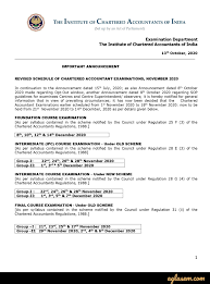 Students can analyze their performance with the help of the suggested answer key for ca final comprehensively compiled by vsi and. Ca Final 2020 Nov Result 01 02 Feb New Exam Dates Syllabus Result Aglasem Admission
