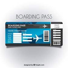 Egal, ob sie mit einer integrierten vorlage beginnen, oder ob sie eine ihrer eigenen vorlagen aktualisieren, die in word integrierten tools helfen ihnen dabei. Lade Boarding Pass Vorlage Mit Blauem Hintergrund Kostenlos Herunter Tarjeta De Embarque Plantillas De Tarjetas Plantillas Gratis