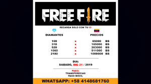 Here are all the working and available garena free fire what is a redeem codes in free fire?? Recargar Diamantes Free Fire Venezuela 22 12 19 Youtube