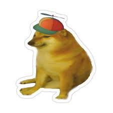 Cheems Propeller Beanie Stickers Shirts Pillows And More Sticker By Sethlow In 2021 Cheems Dog Cheems Dog Memes Cheems Dog Wallpapers