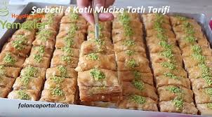 Serbetli 4 Katli Mucize Tatli Tarifi Baklava Baklava Recipe Turkish Desserts