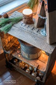 Our accent pieces will add personality and style to your spaces and will create a finished look. Faux Industrial Cart Coffee Crate Side Table