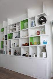 Contemporary Modern Look Fitted Bookcase Shelving Built In Bookcase Room Shelves