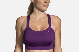 We updated the juno so it's more breathable and easier to get on and off so you're comfortable from start to finish. Brooks Juno Sports Bra Purple Alton Sports