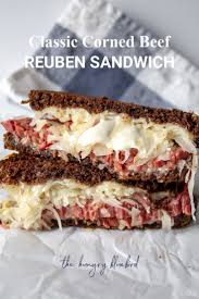 Reubens Classic Grilled Corned Beef Sandwich The Hungry Bluebird Recipe In 2020 Corned Beef Sandwich Sandwiches Reuben Sandwich