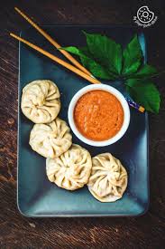 Steamed Vegetable Momos With Spicy Chili Chutney Dim Sum Recipe Momos Recipe Veg Momos Recipes