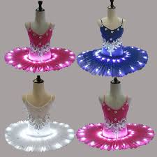 Professional Girls Costume Led Light Swan Lake Ballet Tutu Costume With Images Girls Ballet Dress Ballerina Dress Girl Ballet Dress