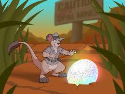 174736 - safe, artist:kitsunekit, jake (the rescuers), mammal, mouse,  rodent, anthro, disney, the rescuers, the rescuers down under, 4 fingers,  bottomless, clothes, desert, ears, english text, gem, glowing, grass, hat,  headwear, nudity,