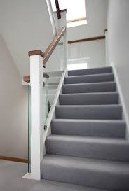 Gallery wall staircase white glass glass balustrade hallway colours hallway designs stair paneling glass staircase house design white staircase. Walnut And White Stairs With Glass Stairs Ireland