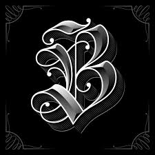 You can also set the curve, add text, image, angels and quotes as well. B Is For Blackletter Tattoo Schriftarten Schriftarten Kinderspielzeug Aus Holz