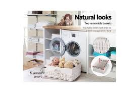 The calais 3 drawer bedside table by coastwood furniture is a great addition to your bedroom. Artiss Bedside Table Chest Of Drawers Basket Kogan Com