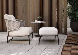 Rodolfo Dordoni Sedia Aston Cord Per Minotti Lounge Chair Outdoor Outdoor Armchair Indoor Wicker Furniture