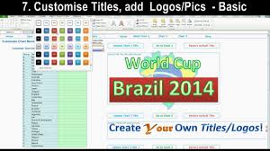 Excel World Cup 2014 Brazil Match Schedule Customise And