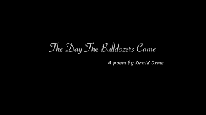 Ilc mrsm kuala berang fasilitator. The Day The Bulldozers Came By David Orme Youtube