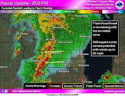 A severe thunderstorm watch has been issued for swaths of colorado, with the national weather service in boulder saying that sections of the state could potentially see hail the size of tennis balls and tornadoes. Storms Lash Southern Wisconsin Prompt Flood Warnings Some Rural Schools Close Friday Weather Wiscnews Com
