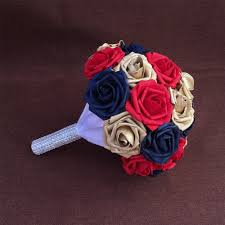 We did not find results for: Navy Blue Gold Red Artificial Flower Bouquet For Bridesmaids Vanrina