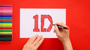 Niall horan, liam payne, harry styles, louis tomlinson. How To Draw One Direction Band Logo Youtube