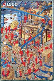 International Parcel Service No Of Pieces 1500 Size 60 X 90 Cm Artist Jan Van Haasteren Puzzle Art Detail Art Poster Art