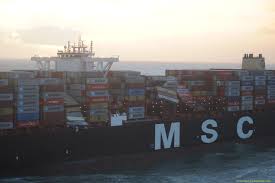 Evergreen marine die evergreen marine corp. Im Sturm Grossfrachter Maersk Essen Verliert 750 Container