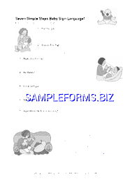 Baby Sign Language Chart 2 Pdf Free 6 Pages