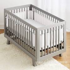 This bed features guardrails and a slat system that is included with this piece, so a box spring is not required. Buy Online Baby Bed Fence Bar Spring And Summer 3d Breathable Baby Anti Collision Bedding Package Washable Sandwich Bed Fence Alitools