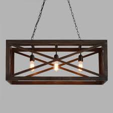 Rectangular Gray Wood 3 Light Valencia Chandelier By World Market Rustic Kitchen Lighting Farmhouse Light Fixtures Dining Room Light Fixtures