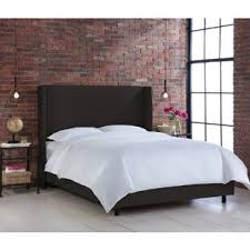 The ireland bedroom collection reflects contemporarythe ireland bedroom collection reflects contemporary design with sleek straight lines in this padded bed. Modern Contemporary Black Upholstered Bed Allmodern