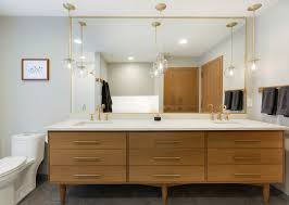 Mid century bathroom cabinet with shelves west elm united kingdom. Mid Century Modern Gold Midcentury Bathroom Minneapolis By Thompson Construction Houzz