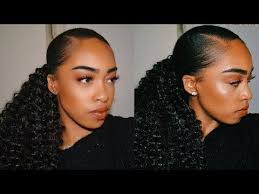 How To Sleek Low Faux Ponytail W Crochet Hair Youtube Low Ponytail Hairstyles Hair Ponytail Styles Hair Styles