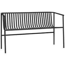 Giantex outdoor bench, acacia wood patio seating, dining benches for garden, lawn, farmhouse and entryway with metal legs, rustic brown and black (1). Hubsch Garden Dining Bench Metal Black