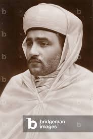 Image of Portrait of Mohammed Ben Youssef, Sultan of Morocco. Flandrin (b/w  by Flandrin, Marcelin (1889-1957)