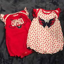 Nhl One Pieces 2 Washington Capitals Bubble Onesies Poshmark