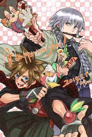 sora riku kingdom hearts by 化歌 twitter kingdom hearts sora kingdom hearts riku kingdom hearts