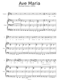 Notable people with the name include: Ave Maria M Lorenc Sheet Music For Organ Solo Musescore Com
