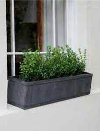 Choose an option 70x15x16cm 80x19x19cm 95x24x23cm. Vintage Style Grey Zinc Metal Plants Herbs Flowers Planter Window Box Ebay