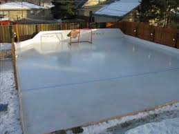 How To Build A Backyard Ice Rink Blue Lake Plastics Hockey Sur Glace Montreal Canadiens Hockey