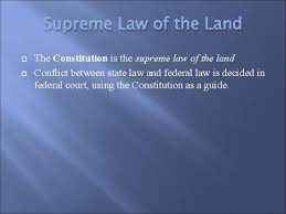 Since the constitution is the supreme law of the land, any law or customary practice that contravenes this provision has no legal effect. The Principles Of The Constitution Popular Sovereignty A