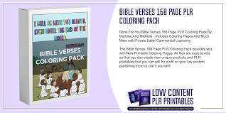 bible verses 168 page plr coloring pack plr printable coloring pages