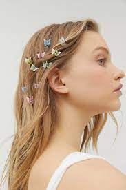 Urban Renewal Vintage Colorful Mini Butterfly Clip Set Clip Hairstyles Butterfly Hair Clip Hair Styles