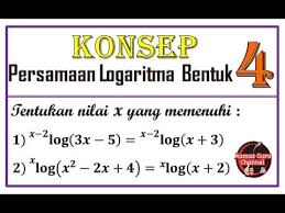 We did not find results for: Konsep Dan Latihan Soal Persamaan Logaritma Bentuk 4 Youtube