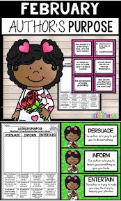 Author S Purpose Worksheets For February Use This 9 Page Resource To Help Your 1st 2nd Authors Purpose Author S Purpose Worksheet Reading Graphic Organizers