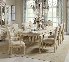 Elsmere 112 Antique White 9 Pc Dining Table Set French Country Dining Room Country Dining Rooms Dining Room Sets