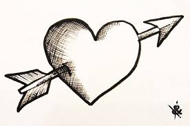 Dessin Au Feutre Noir Dessin Au Feutre Dessin De Coeur Dessin Coeur