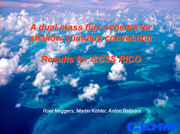 Maybe you would like to learn more about one of these? A Dual Mass Flux Scheme For Shallow Cumulus Convection Results For Gcss Rico Roel Neggers Martin Kohler Anton Beljaars Ppt Download
