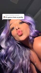 Faded Purple Curly Hair