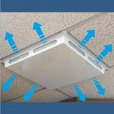If you look up through the air vent cover to the filter, you'll notice that it's both the vent and the filter that are covered in dusty debris. Filtered Air System For 2 X2 Air Diffuser With Magnet Install Air Diffusers Air Purification Systems Air Filter Lights
