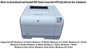 Quickly print business documents with vibrant color enabled by this compact printer and. How To Download And Install Hp Color Laserjet Cp1215 Driver Windows 10 8 1 8 7 Vista Xp Youtube
