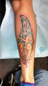 Pin By Jessica French On Tattoos Calf Tattoos For Women Calf Tattoo Feather Tattoos